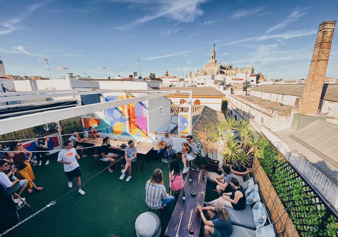 La Banda Rooftop Hostel Sevilla Buitenkant foto